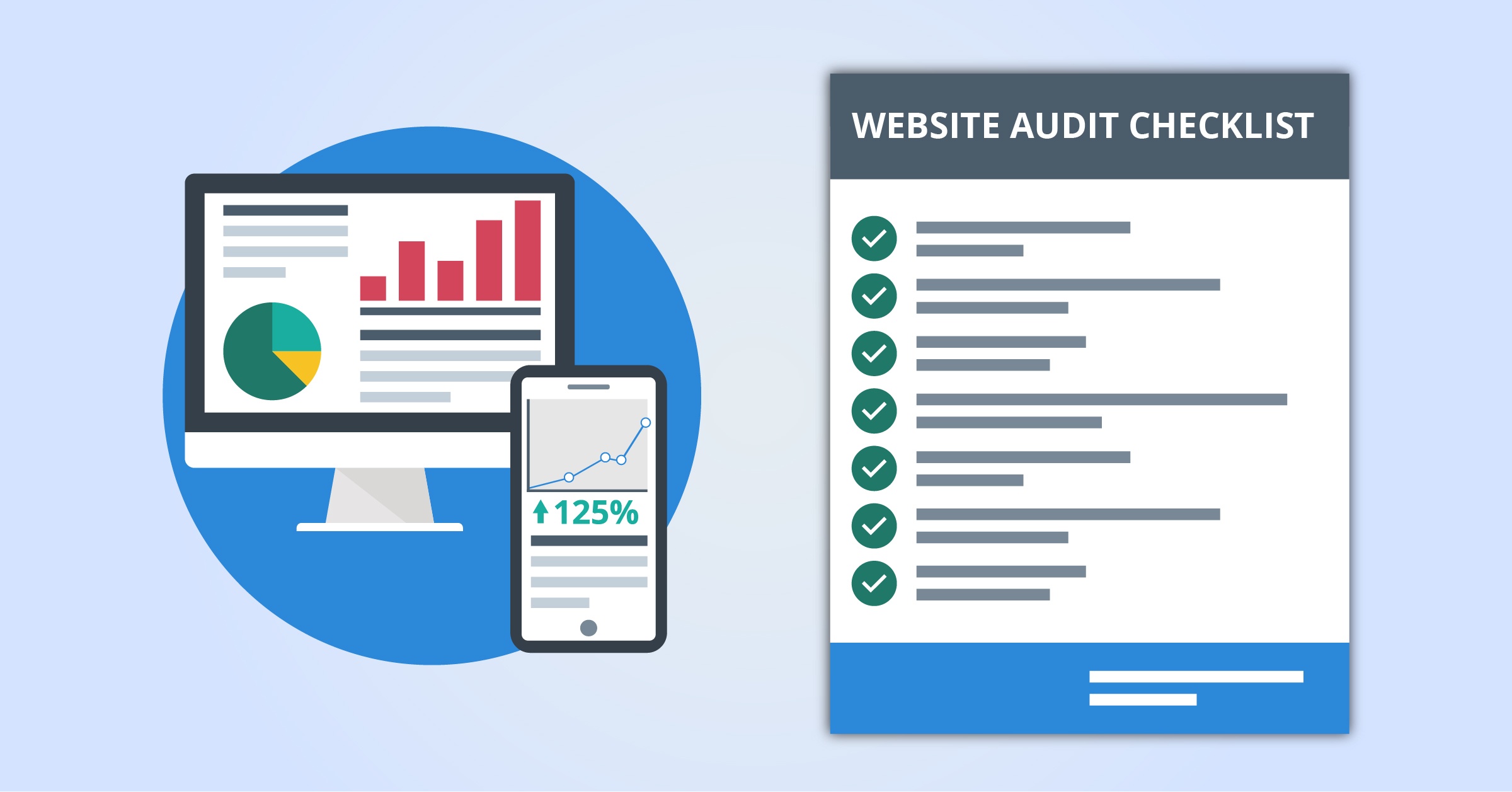 Website Audit Checklist for 2023 [Template and 15 Step Guide] Blue