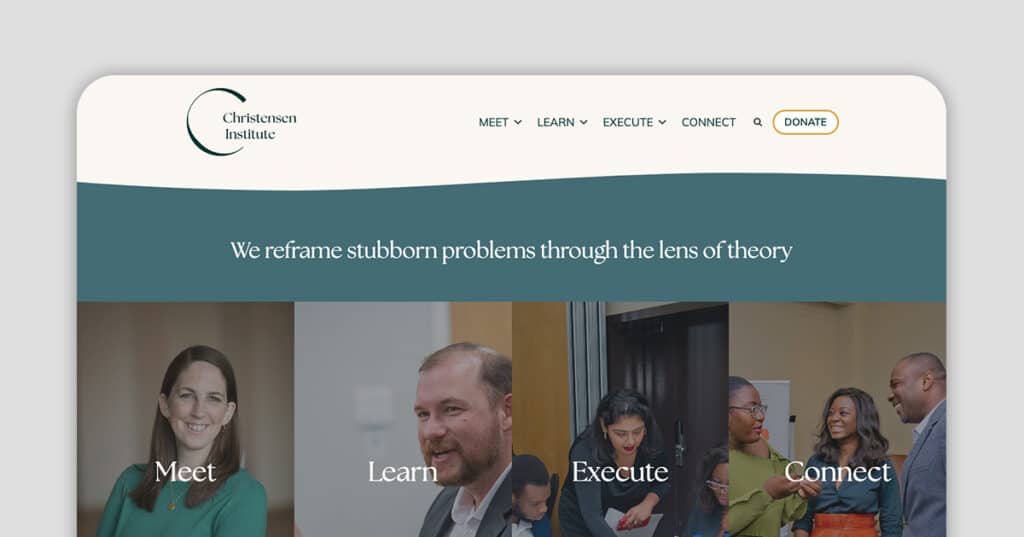 The Christensen Institute website redesign case study